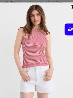 New/tag Loft Striped Tank-M